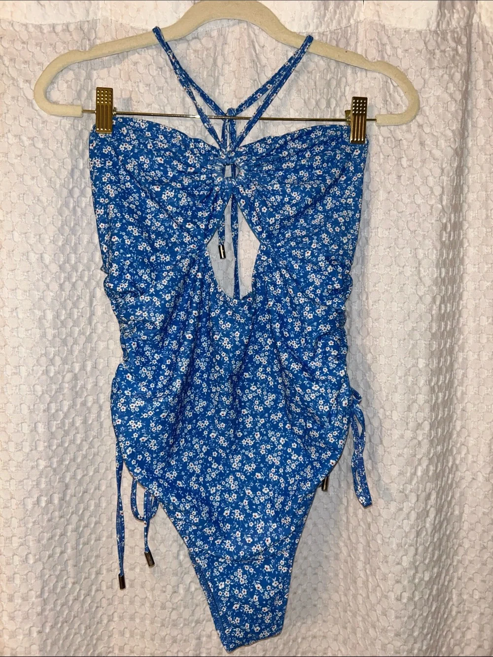 Tularosa - Dilara One-Piece in Blue Ditsy Blossom - Women’s - Lg - Picture 5 of 10